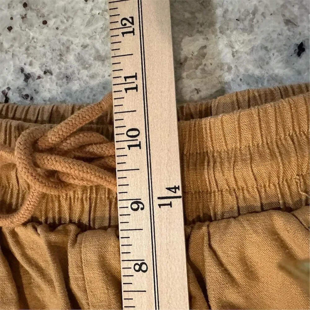 Torrid Women's Brown Linen Blend Chino Shorts Size 00 Casual‎ Summer - Picture 5 of 6